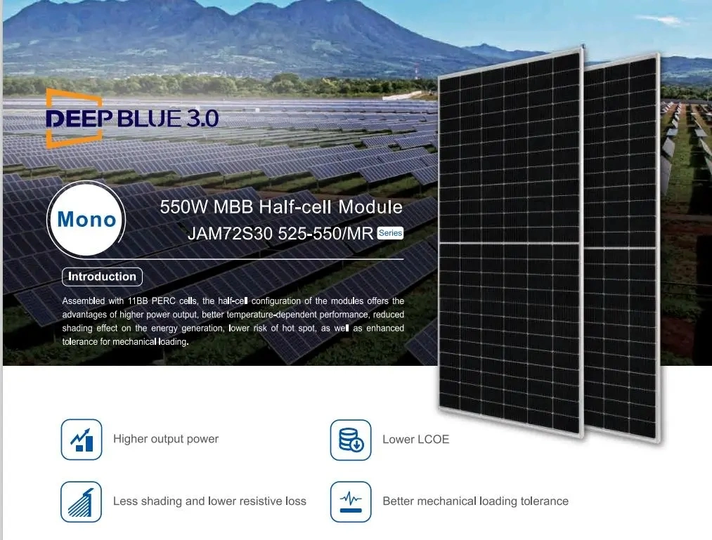 540W Monocrytalline Single Glass Monofacial Runsolpv Solar Module Panel High Power System Tier 1 Longi Ja Jinko Ae Trina Risen 535W 530W 525W Vietnam BIPV Roof