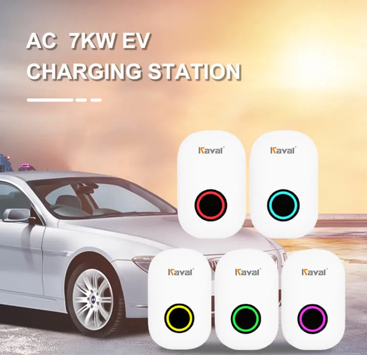 Amppal AC Evse Supplier Cheaper AC Car Charger Station Type2 Smart Wallbox 7kw 32A EV Charger Wallbox for Home Use with CE Support APP WiFi