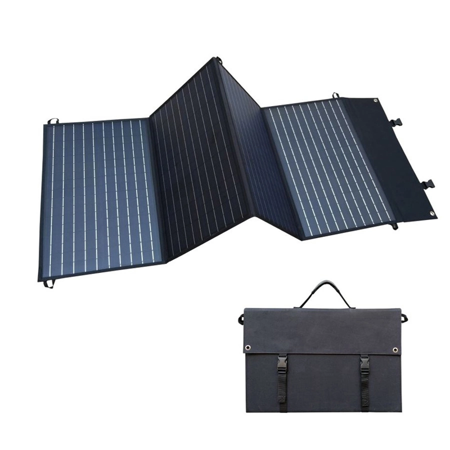 100W Foldable Portable Solar Charger with USB Output