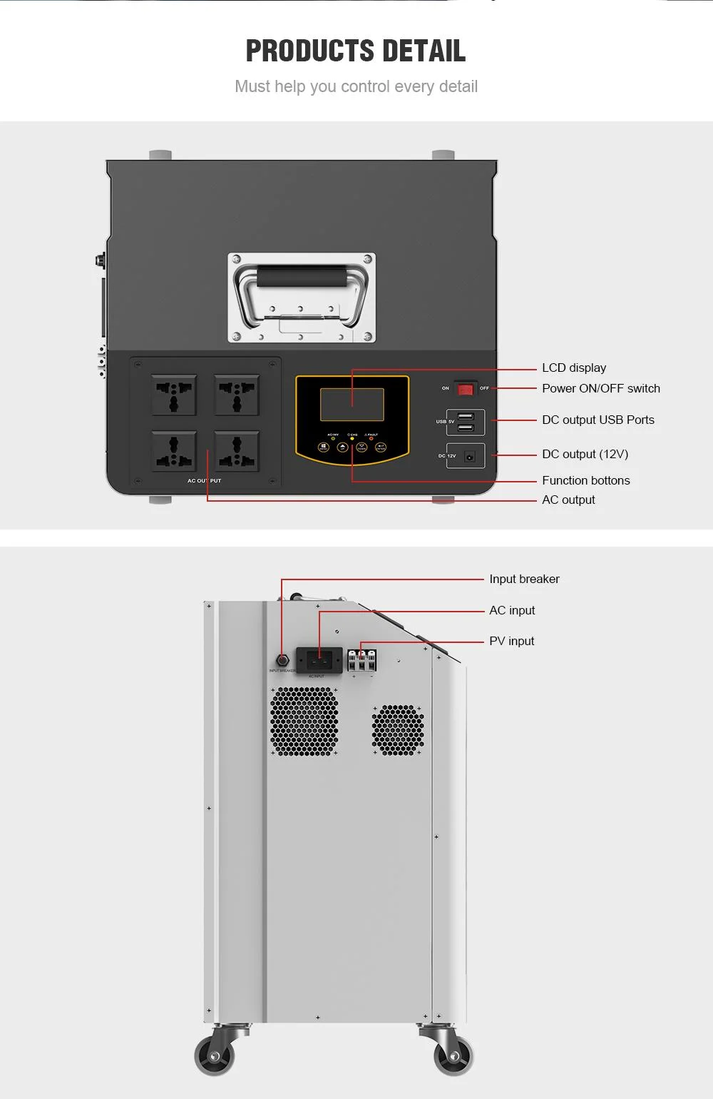 3kw Energy Storage Station Complete Hybrid PV Power Solar System with Battery Backup All-in-One 10kw Home Solar Panel System Kits