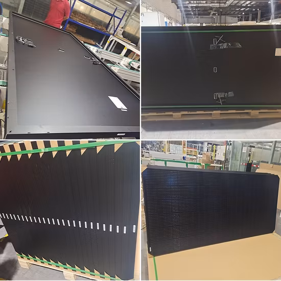 400W 455W 550W 600W ファッションデザインフルブラックモノラルソーラーパネル（Mc4コネクタ付き）