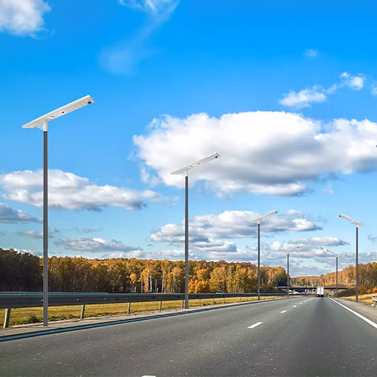 CE RoHS 認定ハイパワーソーラー LED 街路灯ポール HDG 30W、40W、60W、70W、80W、100W、120W 屋外照明