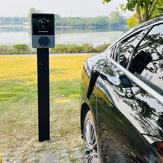 CE 承認 16A 32A 充電ステーション、家庭用電気自動車 AC 充電器、ガングレー充電ステーション