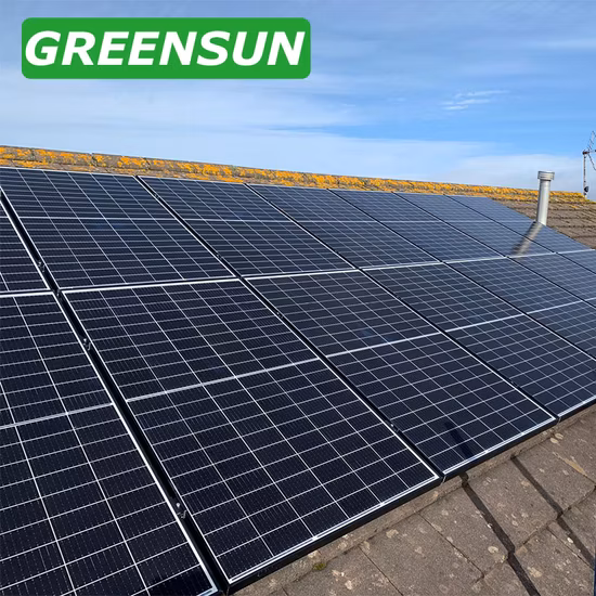 700W、最大効率、25 年保証、ハーフセル太陽光発電システム、太陽電池バンク付き単結晶ソーラーパネル、TUV、CE、ISO、IEC