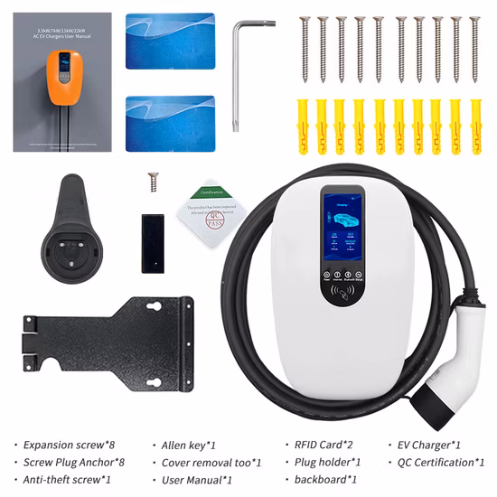 7kW タイプ 2 電気自動車 AC EV 家庭用充電器ウォール ボックス